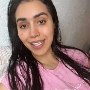 Young woman sharing her personal story about her father being her gynecologist.